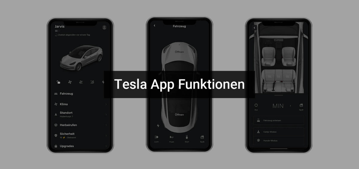Tesla App - alle Funktionen – Tesla Ausstatter