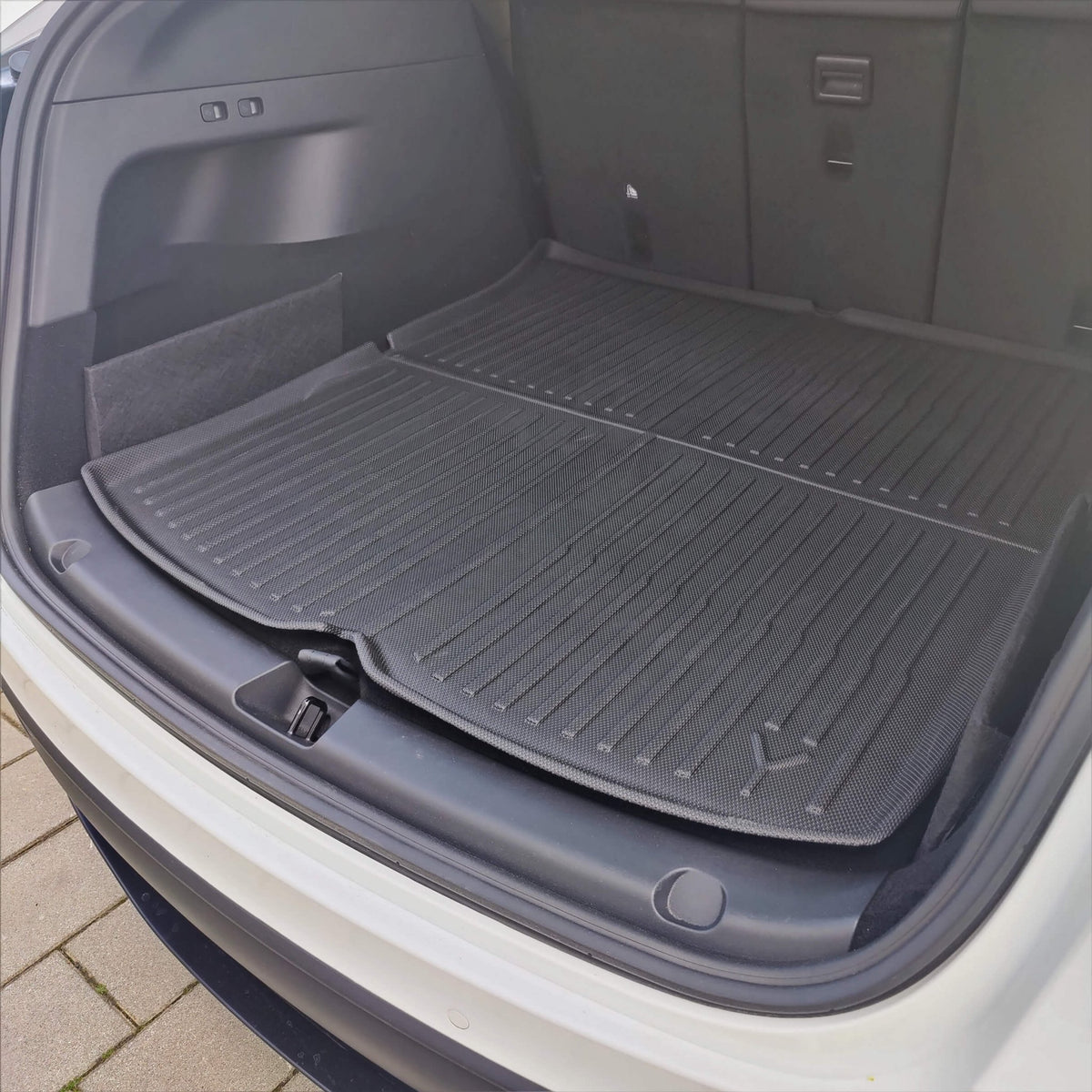 Für Tesla Modell y 7-Sitzer Heck fracht Liner Rückenlehnen bezug Kofferraum  matten Sitz lehne Anti