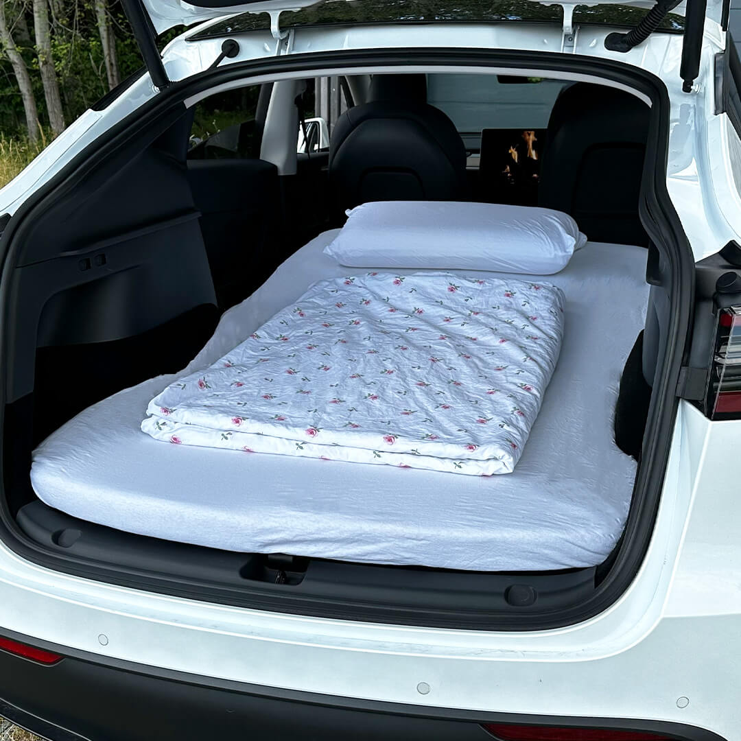 Tesla Modell Y Auto Innen Zubehör Auto Träger Matratze Custom Camping Klapp  Speicher Matratze für zwei